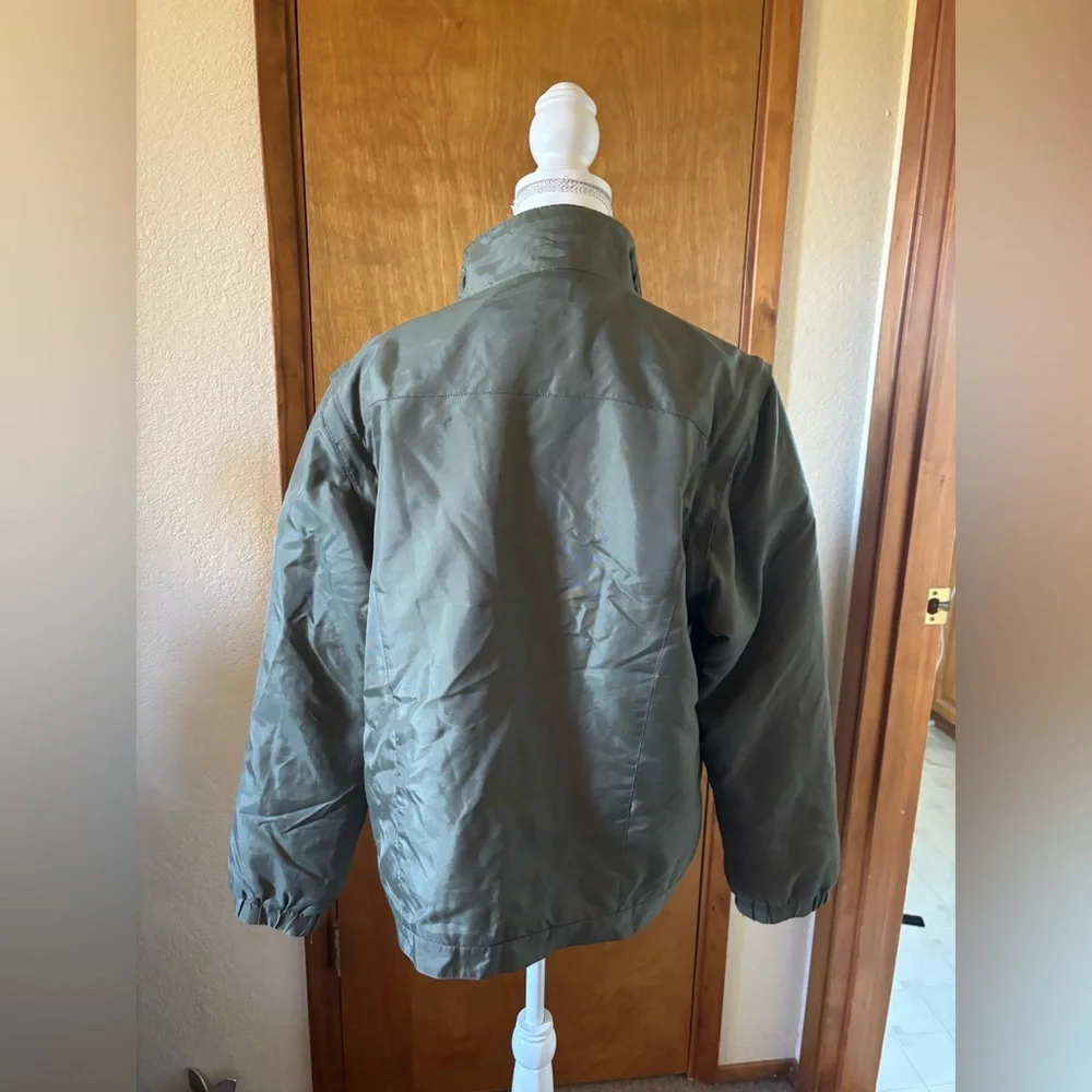 Vintage Calvin Klein Men's Military Green Jacket